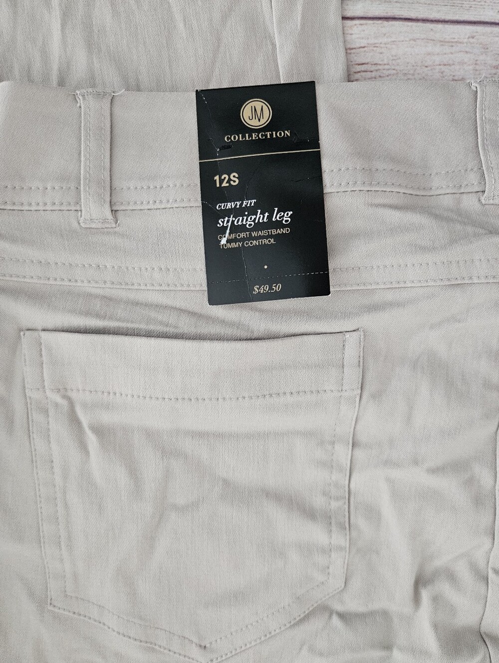 JM Collection Tummy Control Straight Leg - Picture 5 of 6